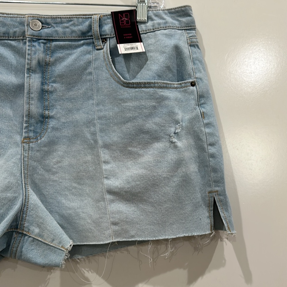 Final Sale 🔥No More Low Offers No Boundaries Juniors Seamed Denim Shorts Size 21 - Picture 9 of 9